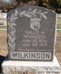 Hallie M Muckleroy Wilkinson