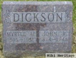 Myrtle M Dickson