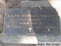 Ralph Duncan Willey