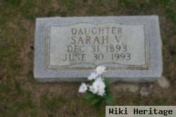 Sarah V Fox