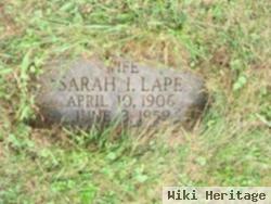 Sarah I Lape