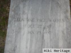 Lela Mae Page Warren