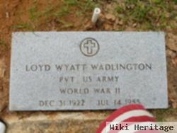 Pvt Loyd Wyatt Wadlington