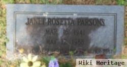 Janet Rosetta Parsons