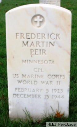 Corp Frederick Martin Peir