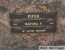 Watona F Piper