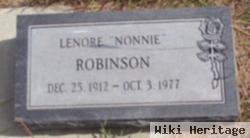 Lenore "nonnie" Robinson