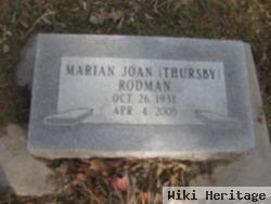 Marian Joan Thursby Rodman
