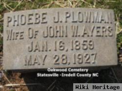 Phoebe Jennie Plowman Ayers