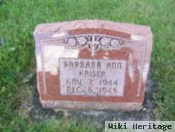 Barbara Ann Kaiser