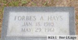 Forbes A Hays