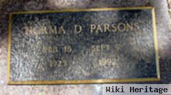 Norma D. Ponder Parsons