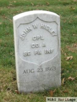 Corp John W. Higley