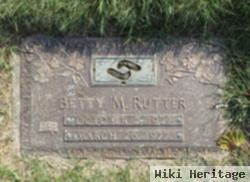 Betty M Rutter