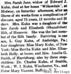 Sarah Jane Hilt Kuhn