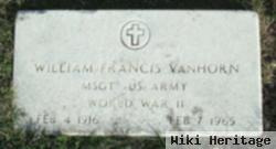 Sgt William Francis Vanhorn