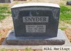 Mary Jane King Snider