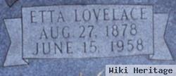 Rosetta May "etta" Lovelace Siler