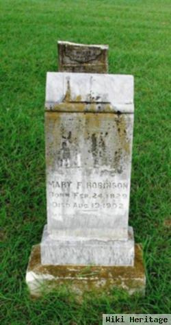 Mary F Robertson