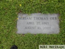 Miriam Rosemond Thomas Orr