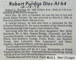 Robert Lee Purdue