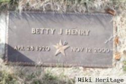 Betty J. Ellis Henry