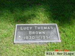 Lucy "lou" Thomas Brown