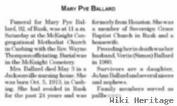 Mary Pye Ballard