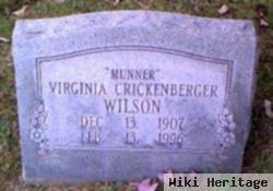 Virginia "munner" Crickenberger Wilson