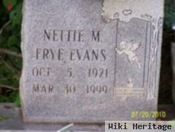 Nettie M Frye Evans