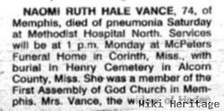 Naomi Ruth Hale Vance