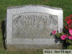 Alice M Hastings