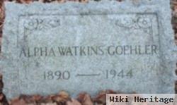 Alpha Watkins Goehler