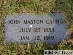 John Maston Cannon