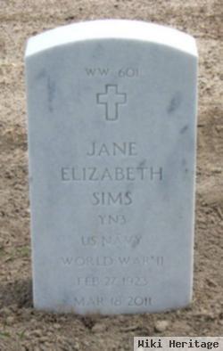 Jane Elizabeth Watson Sims