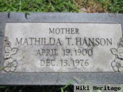 Mathilda T Hanson