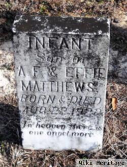 Infant Son Matthews