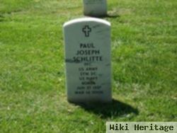 Pfc Paul Joseph Schlitte