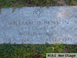 William D Benson