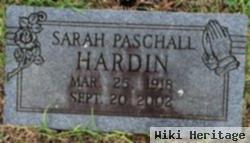 Sarah Frances Paschall Hardin