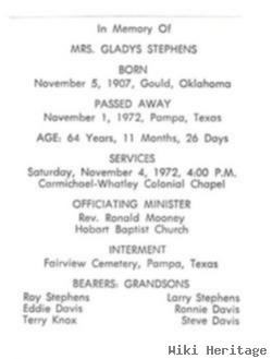 Gladys Lou Jenkins Stephens