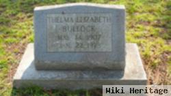 Thelma Elizabeth Bullock