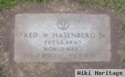 Fred W Hasenberg, Sr