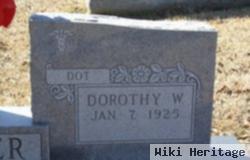 Dorothy W. "dot" Barker