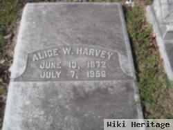 Alice W Harvey