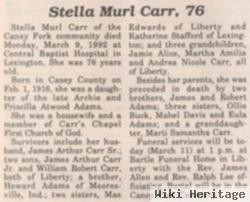 Stella Murl Adams Carr