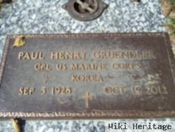 Corp Paul Henry Gruendler