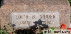 Edith B Snider