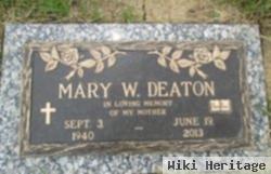 Mary "winnie" Duff Deaton