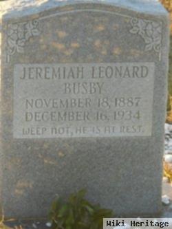 Jeremiah Leonard Busby, Jr